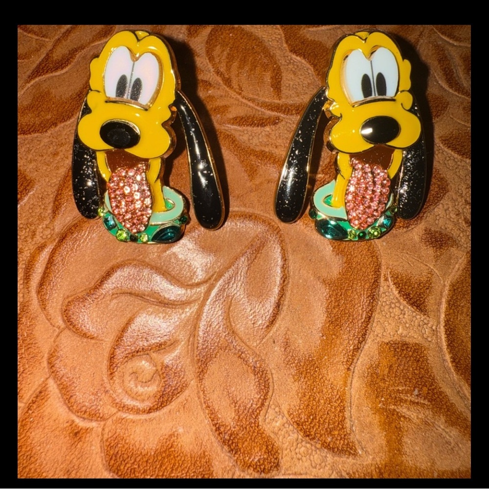 Disney Pluto Earrings Colorful Whimsical Fun To Wear Never Worn